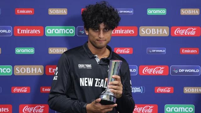 Rachin Ravindra Wins the Player of the Tournament Award in the CT 2025