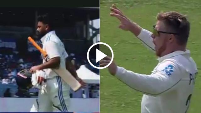 WATCH : Glenn Phillips Dismisses Rishabh Pant for 18 with Stunning Delivery INDvNZ 2024