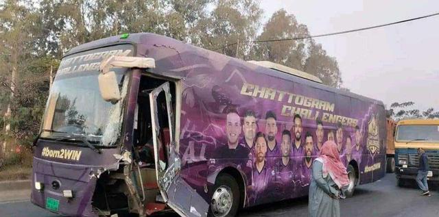 BPL 2024: Chattogram Challengers bus hit by lorry