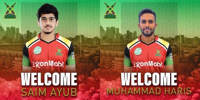 Saim Ayub and Mohammad Haris signed by Guyana Amazon Warriors for CPL 2023